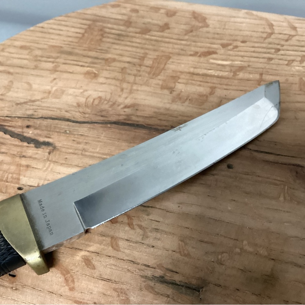 🟡 Vintage - Made in Japan - Tanto Knife by Cold Steel Ventura Calif. w/ Sheath - Picture 11 of 15